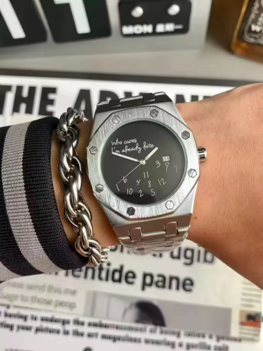 "Who Cares, I'm Already Late" Watch